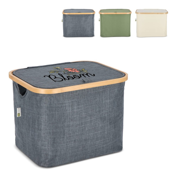 InSideOut opvouwbare mand met deksel Sogne 40.5 x 33 x 30cm rPET