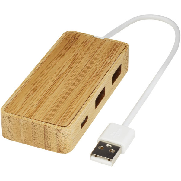 Tapas USB hub van bamboe