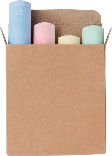 Kartonnen box met stoepkrijt Orville