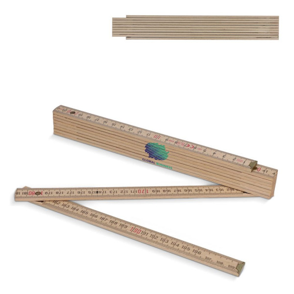 Duimstok hout 2m premium natuurlijk