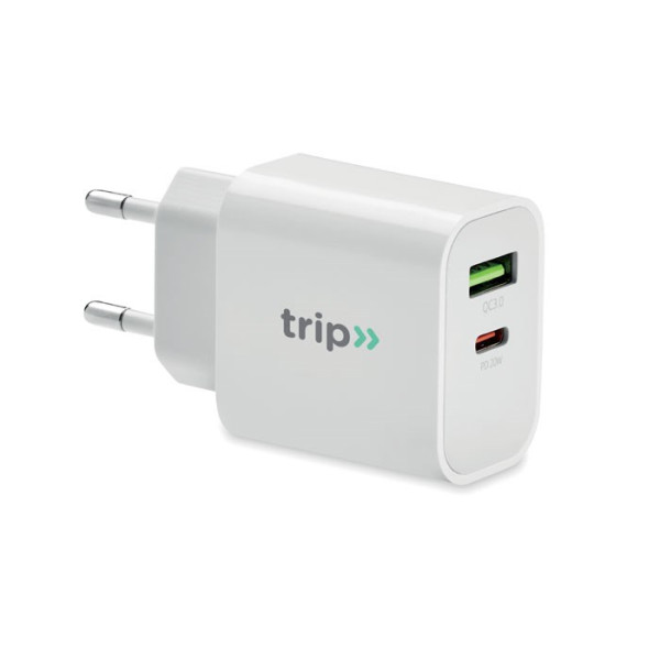 PORT - 18W 2-poorts USB EU-stekker