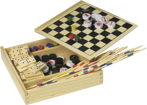 Houten 5-in-1 spellenset Cherie